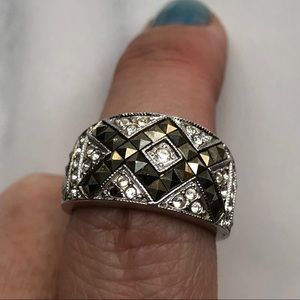 judith jack Jewelry - Judith Jack sterling/marcasite/Swarovski ring Sz 8 judith jack Jewelry - Judith Jack sterling/marcasite/Swarovski ring Sz 8